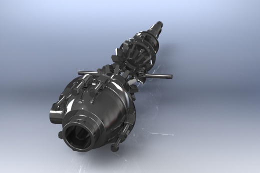 差速齿轮简易模型爆炸图3D图纸 Solidworks设计 附STEP缩略图